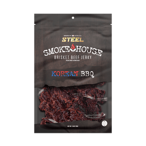 Steel Supplements Jerky Korean BBQ 2.5 oz. Steel Smokehouse Brisket Beef Jerky