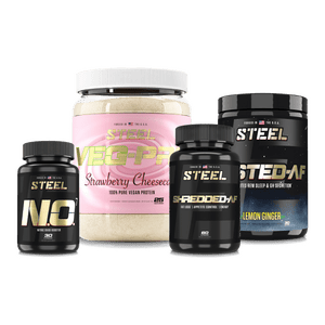 The Steel Supplements Supplement Strawberry Cheesecake / Lemon-Ginger 24/7 Stack