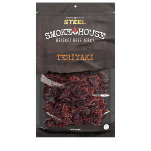 Steel Supplements Jerky Teriyaki 7 oz. Steel Smokehouse Brisket Beef Jerky