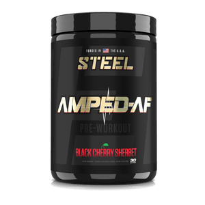 The Steel Supplements Supplement Black Cherry Sherbet AMPED-AF