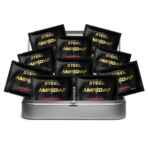 Steel Supplements Sample Black Cherry Sherbet / Travel Kit (10 Samples Packets) Amped-AF Sample Packets