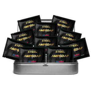 Steel Supplements Sample Blue Raspberry / Travel Kit (10 Samples Packets) Amped-AF Sample Packets