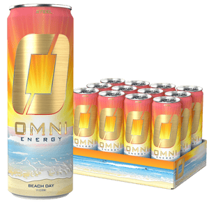 Steel Supplements Supplement Beach Day Case of 12 Cans Omni Energy - Case of 12 Cans