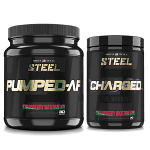 Steel Supplements Stack Strawberry Watermelon / Strawberry Watermelon PRE-WORKOUT STACK