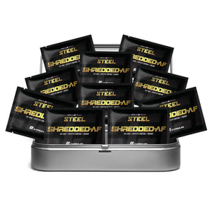 The Steel Supplements Sample Travel Kit (10 Sample Packets) SHREDDED-AF Sample Packets