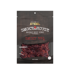 Steel Supplements Jerky 7 oz. Smoky BBQ - Brisket Beef Jerky