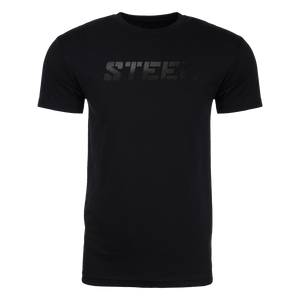 The Steel Supplements Apparel Steel Black on Black Performance T-Shirt