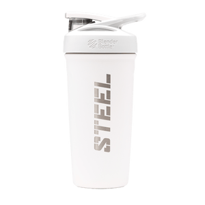 Steel Supplements Accessories White Steel Insulated Shaker Bottle