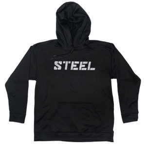 Steel Supplements Apparel STEEL Performance Hoodie Silver