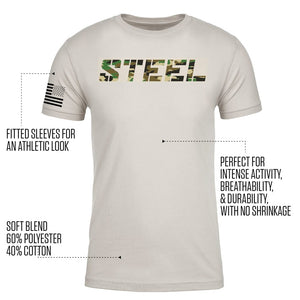 Steel Supplements Apparel STEEL SAND CAMO PERFORMANCE T-SHIRT