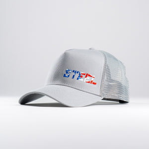 The Steel Supplements Hat Lunar Trucker (American Flag Edition)