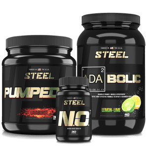 Steel Supplements Stack Lemon-Lime / Strawberry Watermelon Ultimate Pump Stack