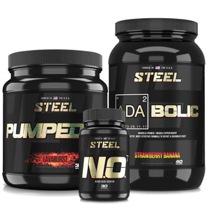 Steel Supplements Stack Strawberry Banana / Lavaburst Ultimate Pump Stack