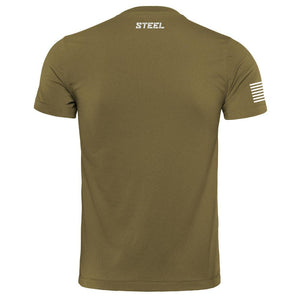 The Steel Supplements Apparel Steel Green Alpha Performance T-Shirt