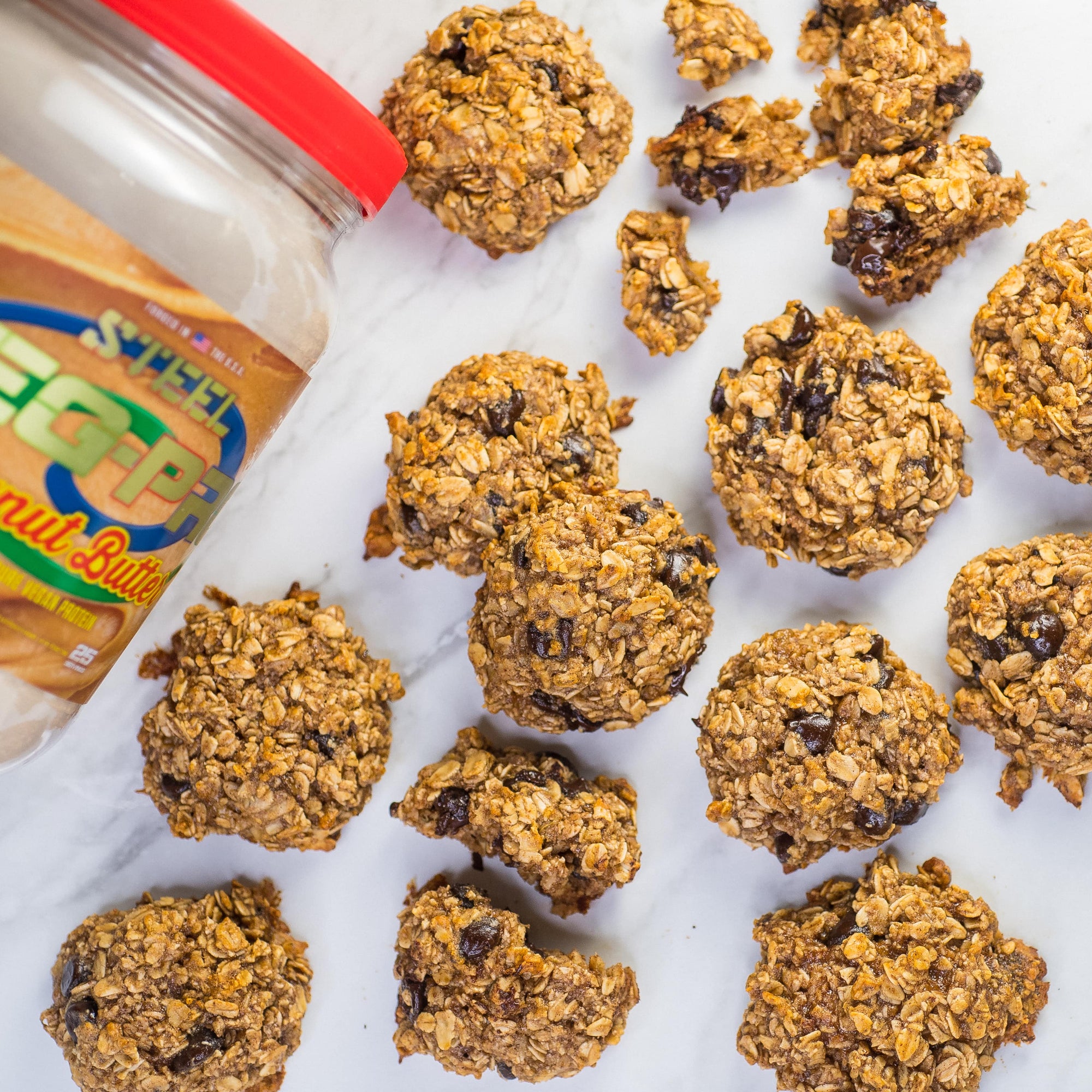 Vegan Gluten-Free Gooey PB Oatmeal Cookies