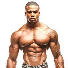 muscular bodybuilder in hoodie