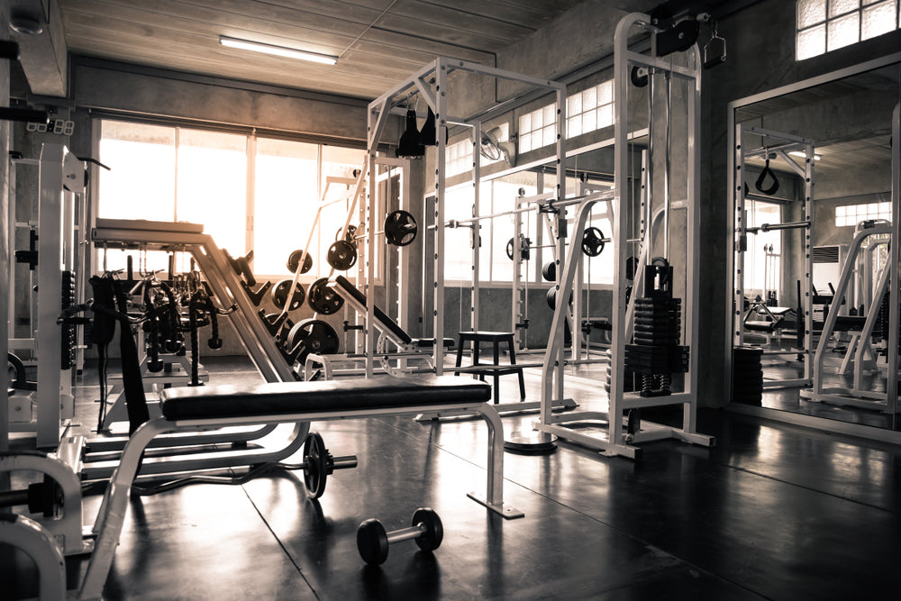 a modern gym full of exercise equipment