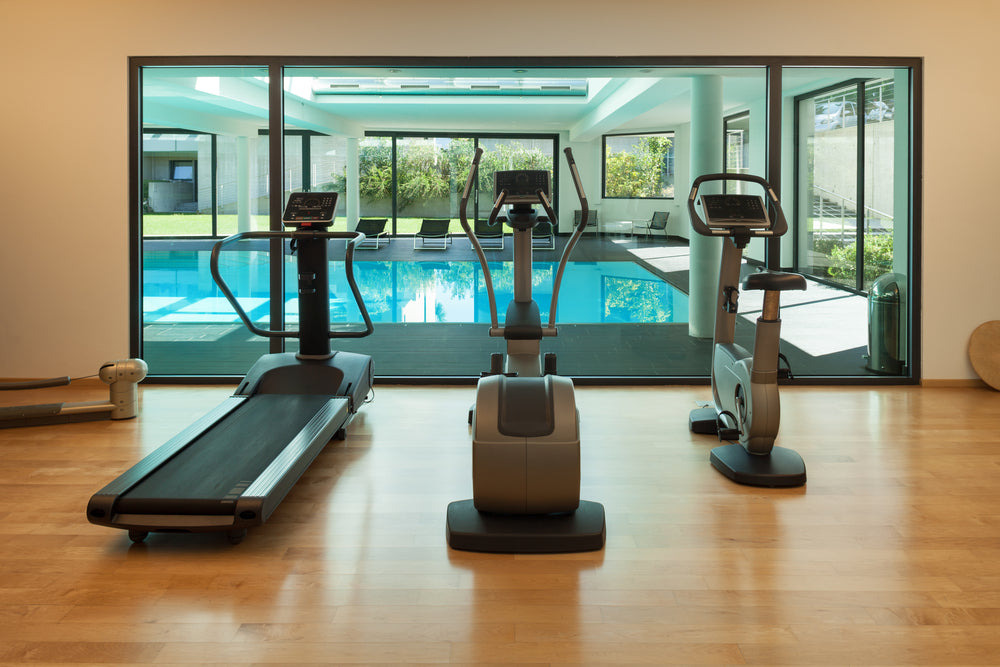 gym of a modern house with spa