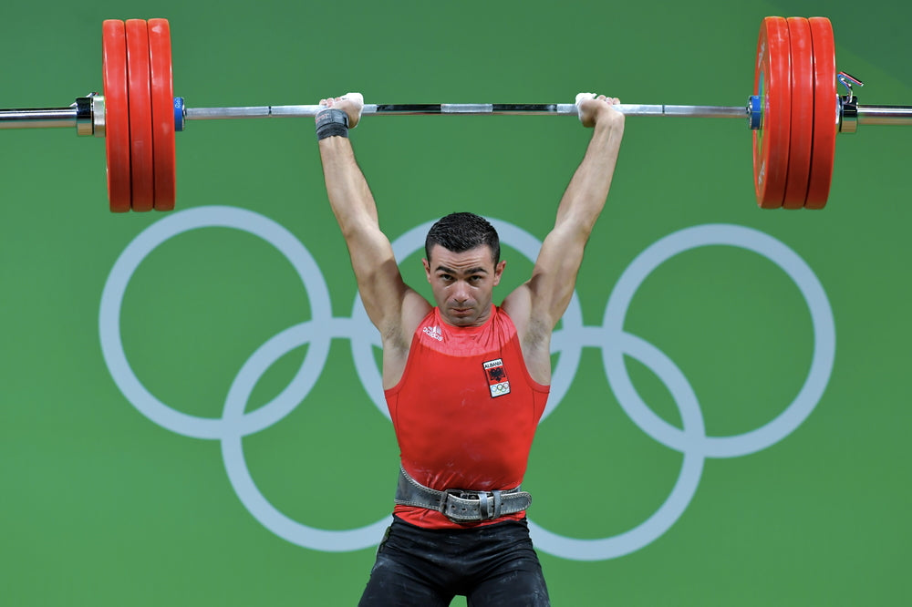 Albania Weightlifting, Briken Calja, lifting in the clean and jerk category