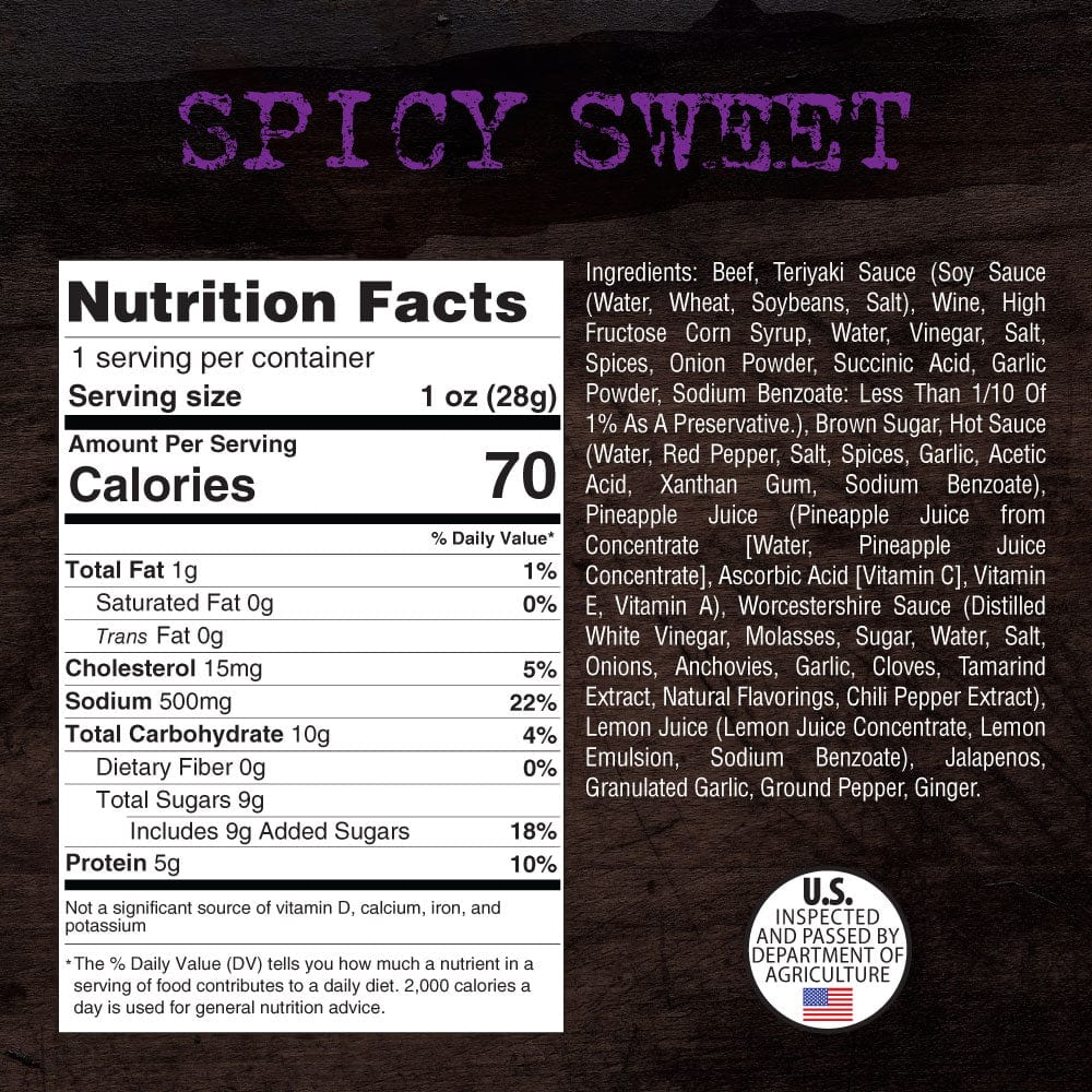 Steel Supplements Jerky 1 oz. Steel Smokehouse Brisket Beef Jerky