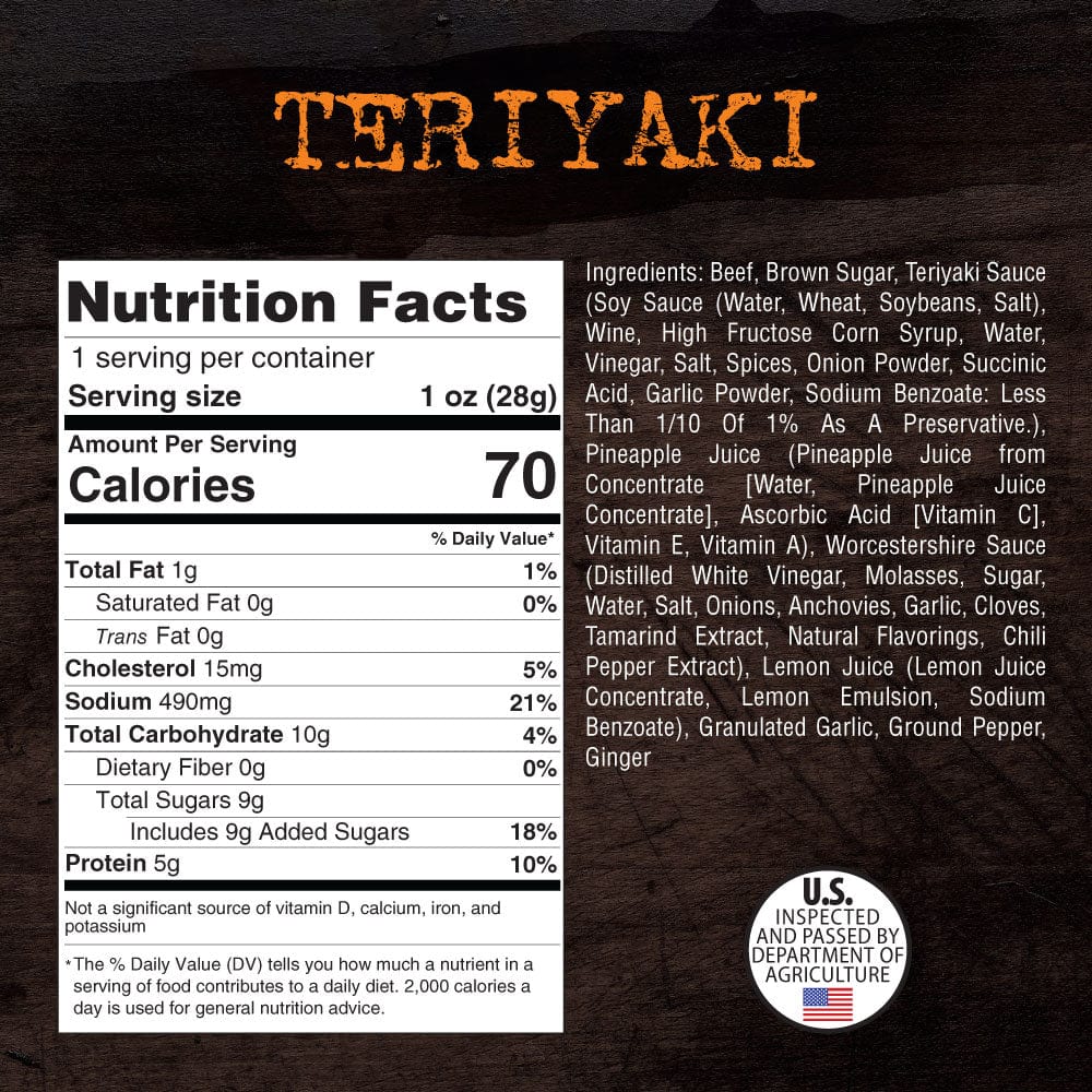Steel Supplements Jerky 1 oz. Steel Smokehouse Brisket Beef Jerky