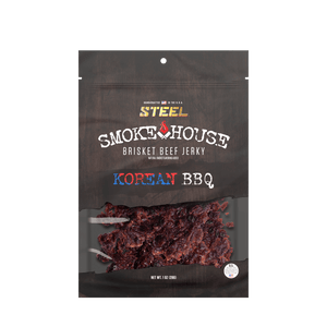 Steel Supplements Jerky Korean BBQ 1 oz. Steel Smokehouse Brisket Beef Jerky