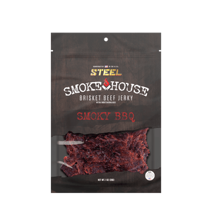 Steel Supplements Jerky Smoky BBQ 1 oz. Steel Smokehouse Brisket Beef Jerky