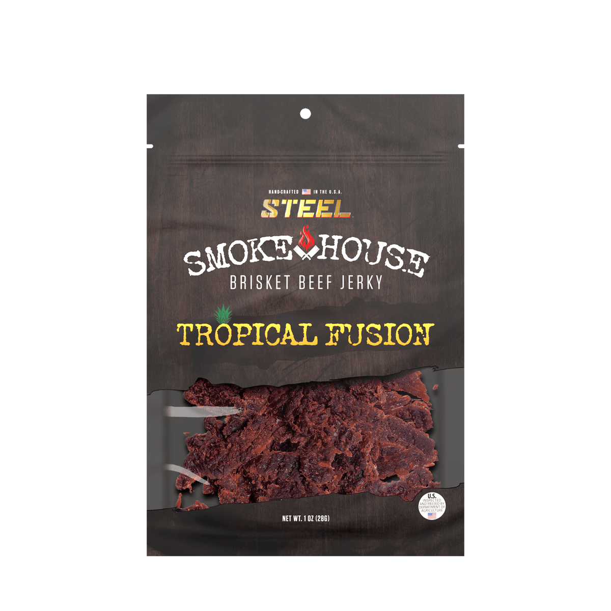Steel Supplements Jerky Tropical Fusion 1 oz. Steel Smokehouse Brisket...