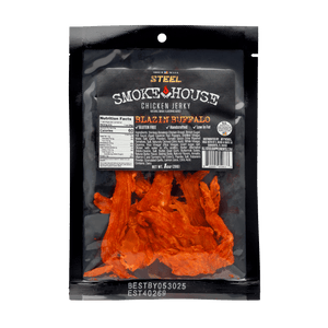 Steel Supplements Jerky Blazin Buffalo 1 oz. Steel Smokehouse Chicken Jerky
