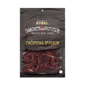 Steel Supplements Jerky Tropical Fusion 2.5 oz. Steel Smokehouse Brisket Beef Jerky