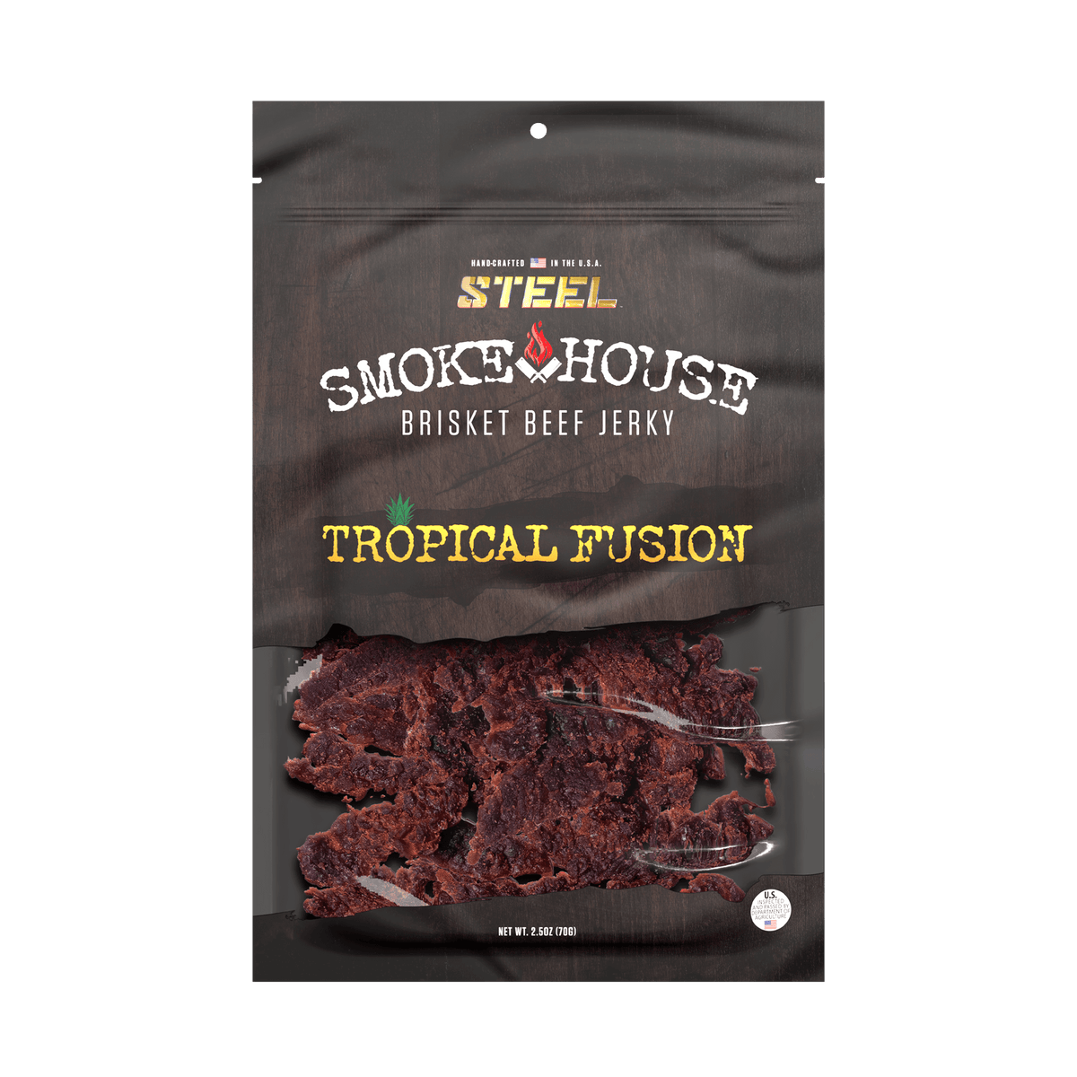 Steel Supplements Jerky Tropical Fusion 2.5 oz. Steel Smokehouse Brisket...