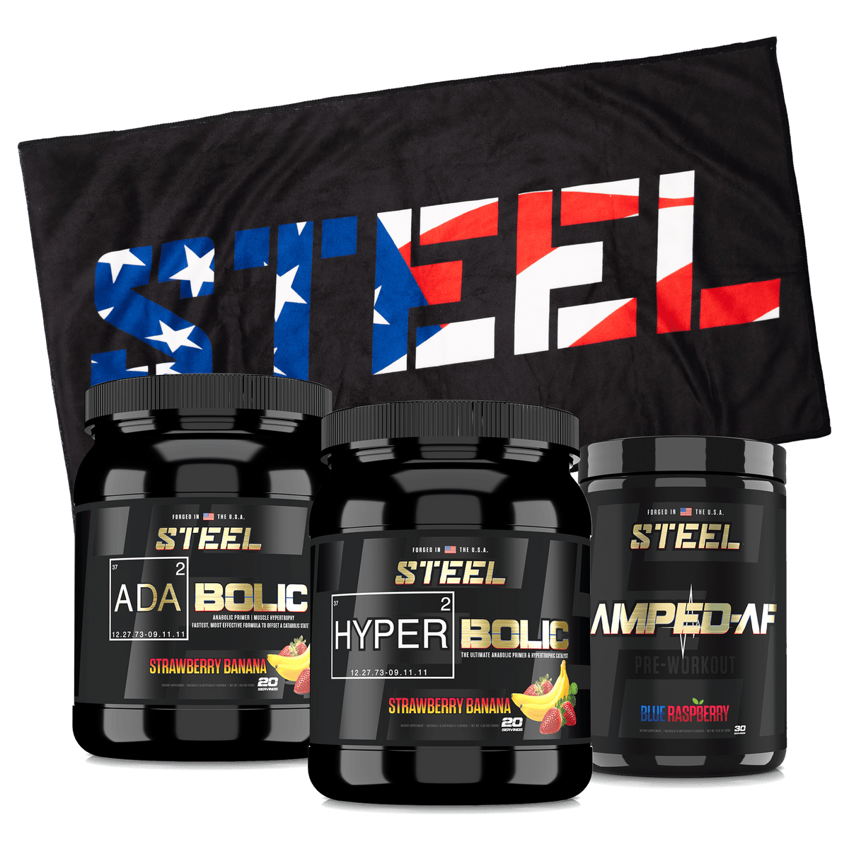 The Steel Supplements Supplement 20 ADABOLIC + 20 HyperbOLIC +...