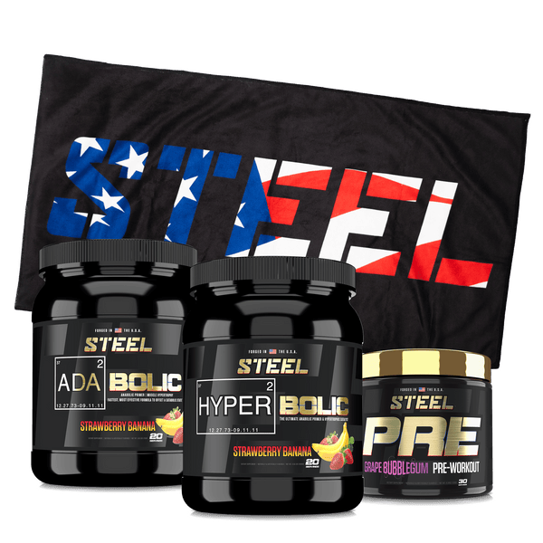 The Steel Supplements Supplement 20 ADABOLIC + 20 HyperbOLIC + PRE