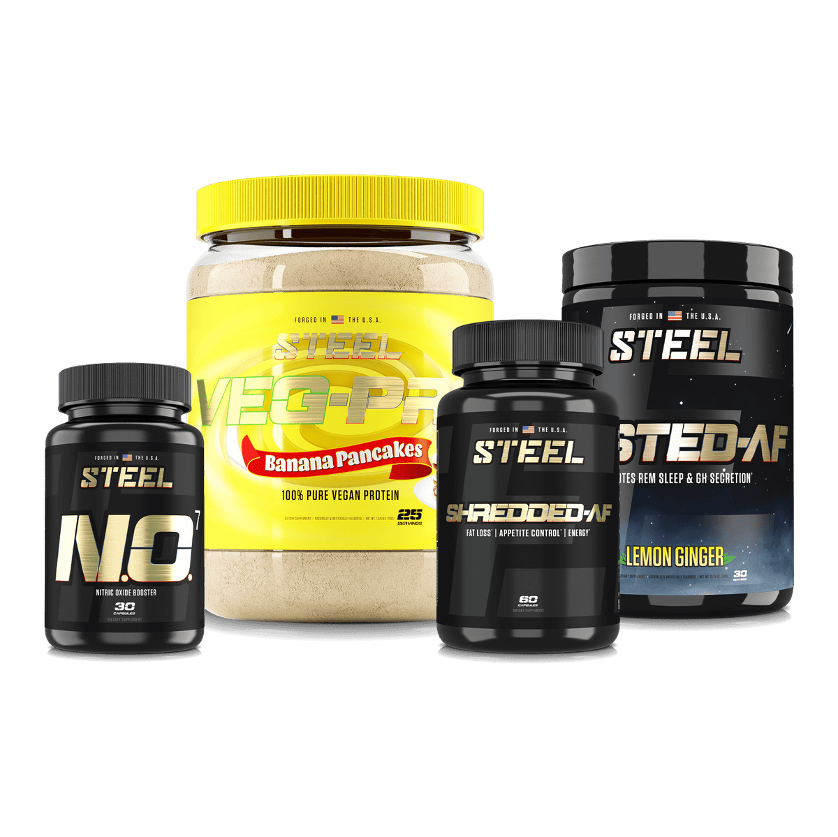 The Steel Supplements Supplement Banana Pancakes / Lemon-Ginger 24/7 Stack