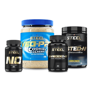 The Steel Supplements Supplement Cookies & Creme / Lemon-Ginger 24/7 Stack