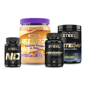 The Steel Supplements Supplement Peanut Butter & Jelly / Lemon-Ginger 24/7 Stack