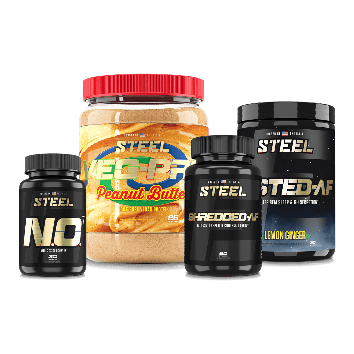 The Steel Supplements Supplement Peanut Butter / Lemon-Ginger 24/7 Stack