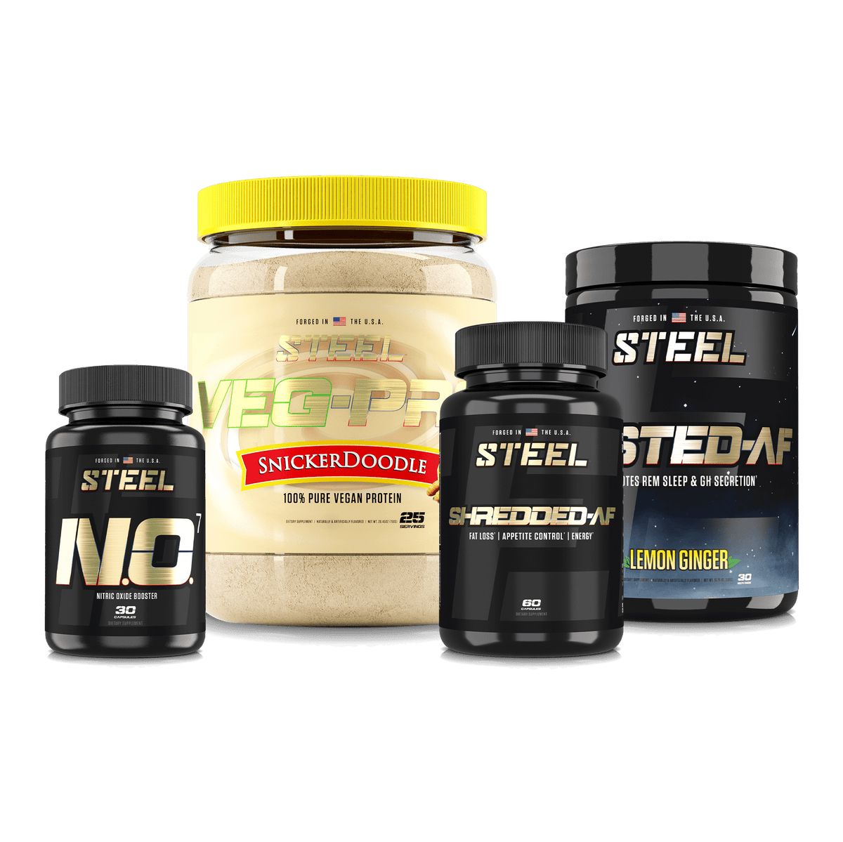 The Steel Supplements Supplement Snickerdoodle / Lemon-Ginger 24/7 Stack