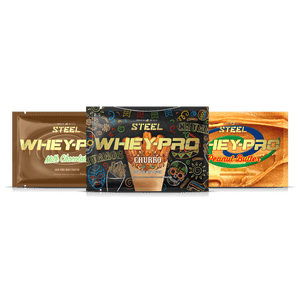 Steel Supplements Bundle Whey-Pro 3 Proteins Samples- Whey-Pro or Veg-Pro