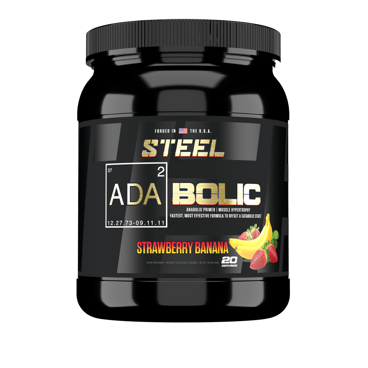 The Steel Supplements Supplement 20 Servings / Strawberry Banana ADABOLIC