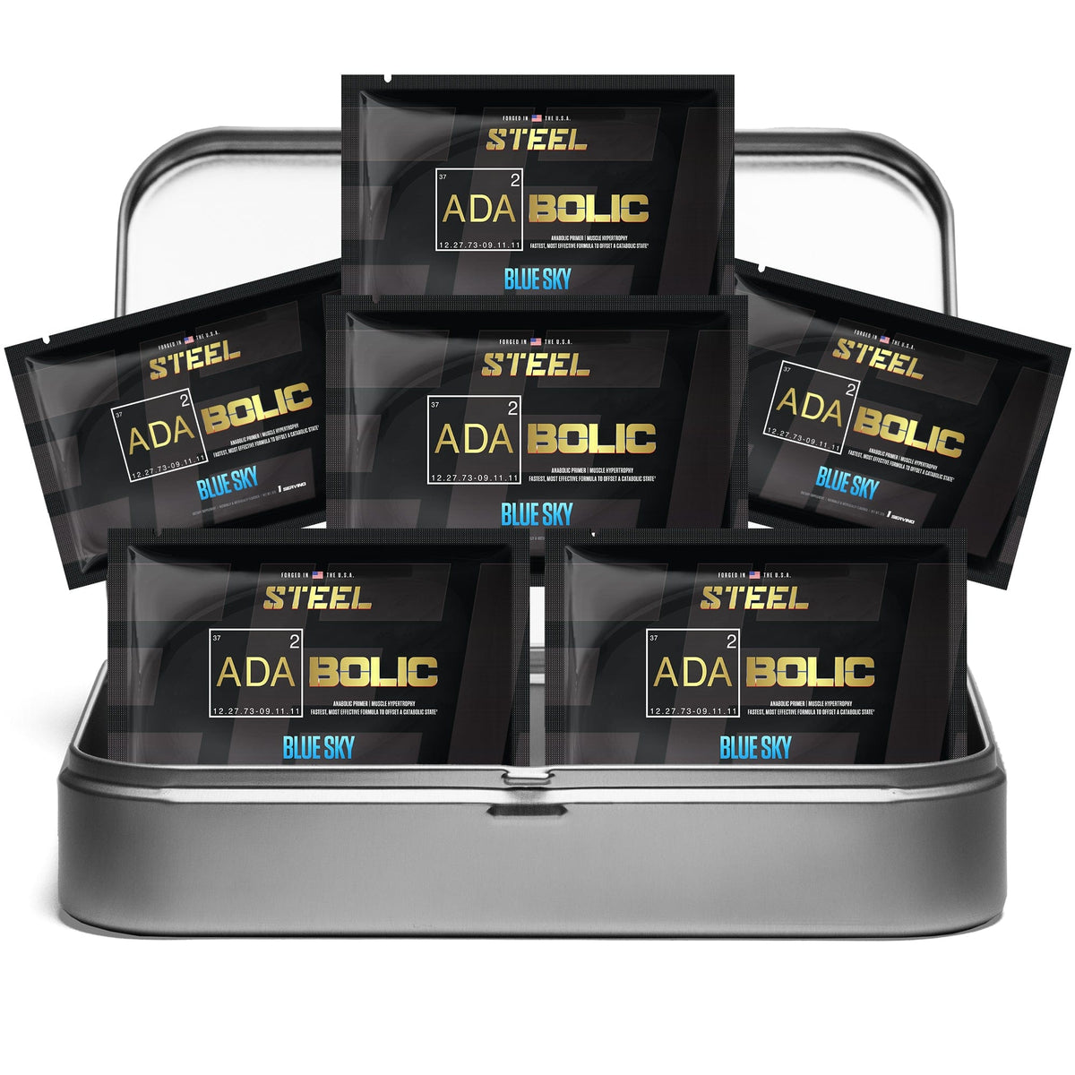 Steel Supplements Sample Blue Sky / Travel Kit (6 sample packets) ADABOLIC Sample packets