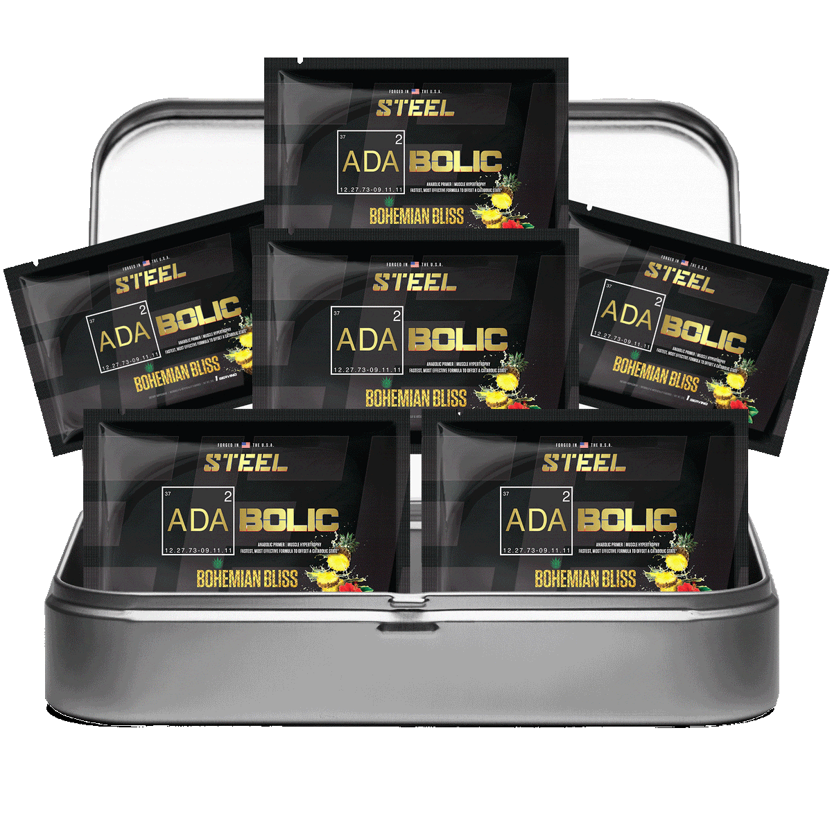 Steel Supplements Sample Bohemian Bliss / Travel Kit (6 sample packets) ADABOLIC Sample packets