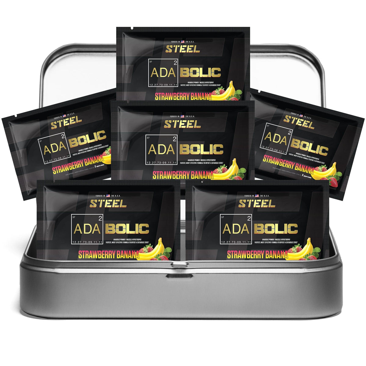 Steel Supplements Sample Strawberry Banana / Travel Kit (6 sample...