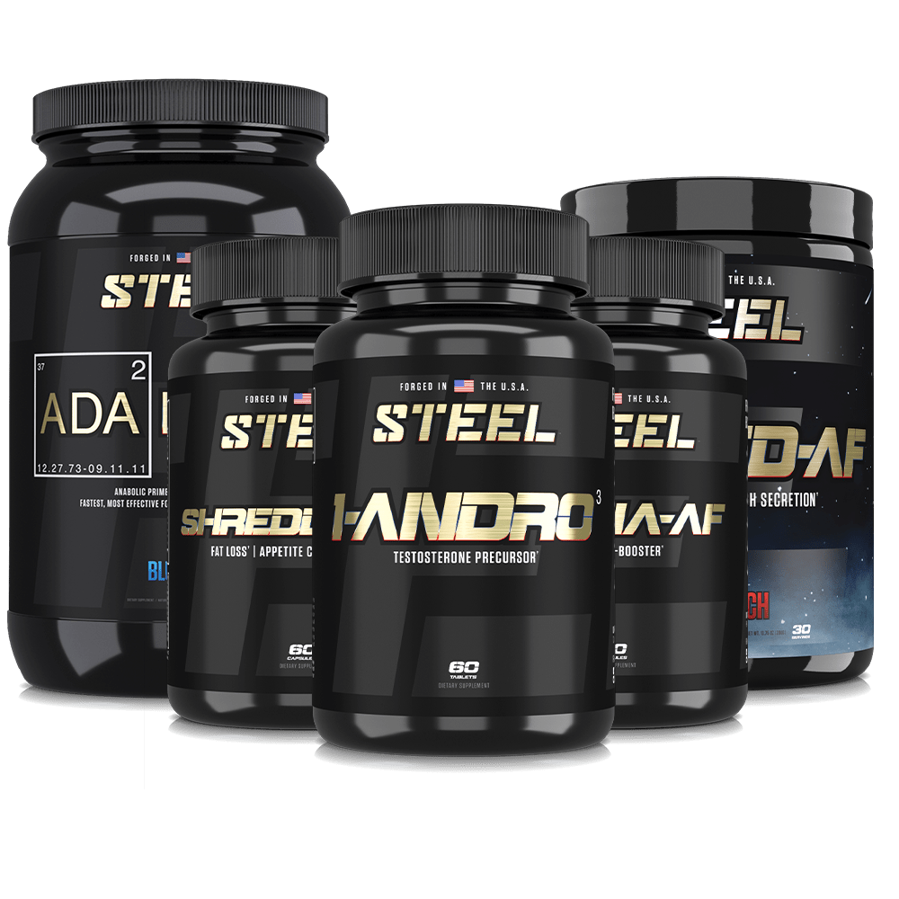 Steel Supplements Stack Blue Sky / Fruit Punch Alpha Omega Stack