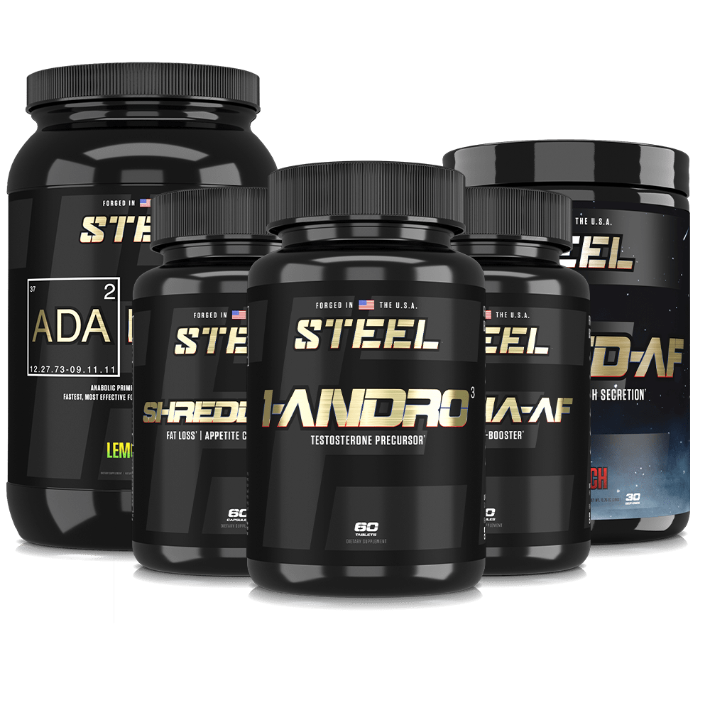 Steel Supplements Stack Lemon Lime / Fruit Punch Alpha Omega...