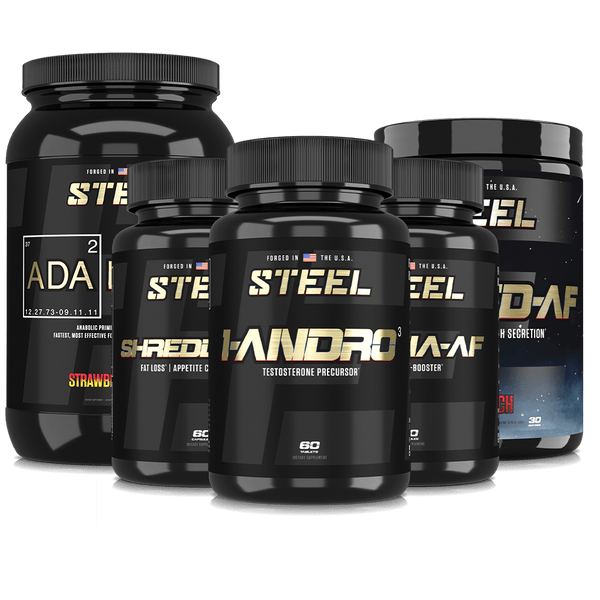 Steel Supplements Stack Strawberry Banana / Fruit Punch Alpha Omega Stack