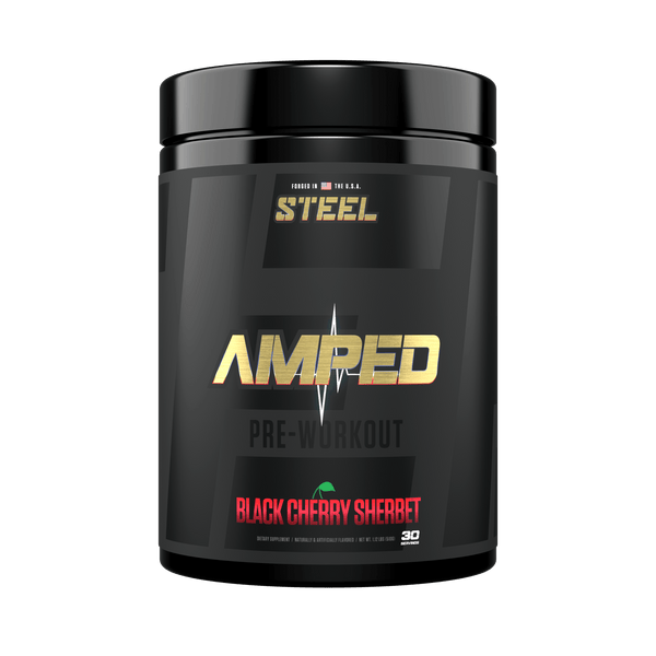 The Steel Supplements Supplement Black Cherry Sherbet AMPED-AF
