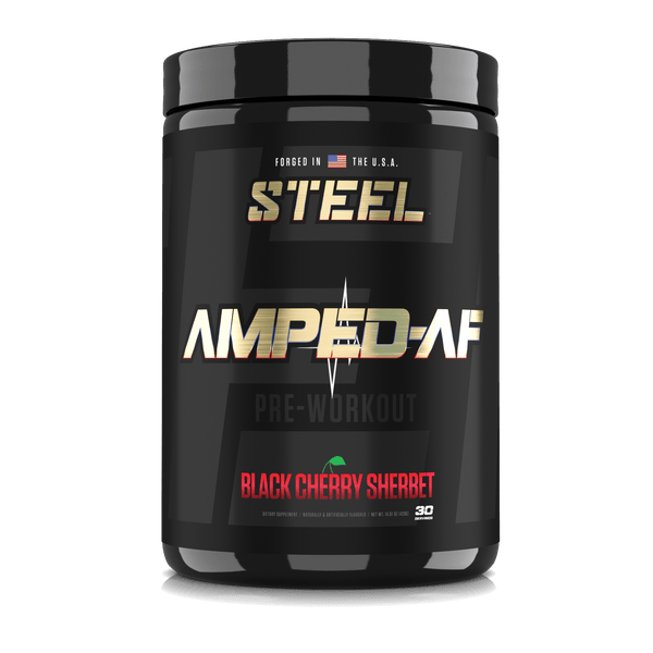 The Steel Supplements Supplement Black Cherry Sherbet AMPED-AF