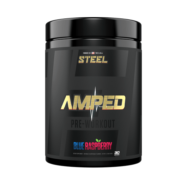 The Steel Supplements Supplement Blue Raspberry AMPED-AF