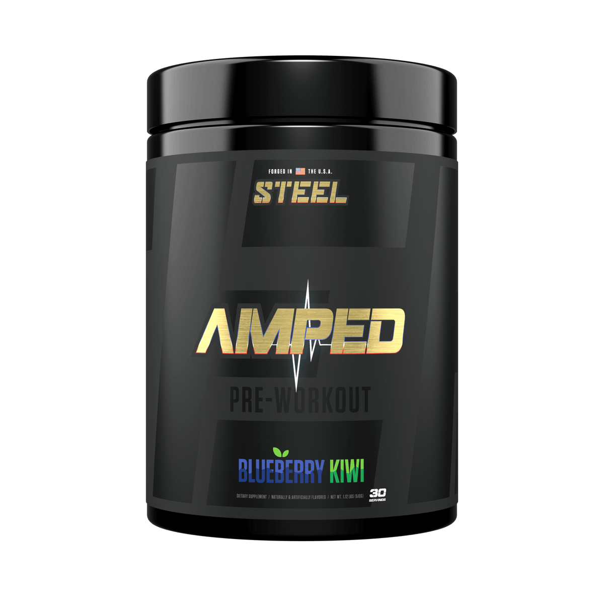 The Steel Supplements Supplement Blueberry Kiwi AMPED-AF